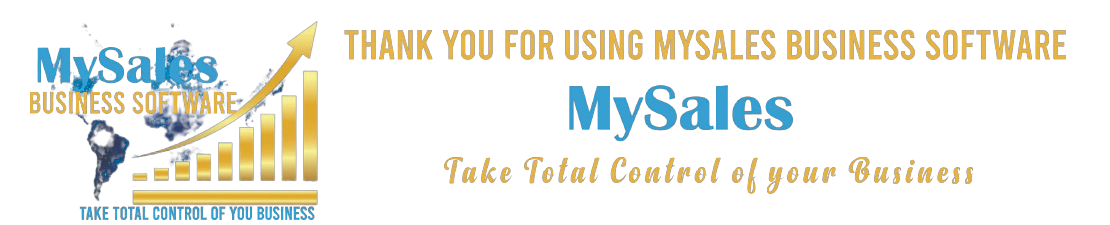 Thank You for using MySales Business Software